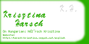 krisztina harsch business card